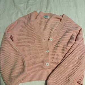 Sabo Skirt Soft Pink Knit Cardigan